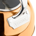 Stainless Steel Whistling Kettle + 3-Ply Base // 2.6 Quart // Rose Gold