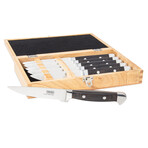 Pakka Wood Steak Knives + Commemorative Box // 6-Piece Set (Black Box)