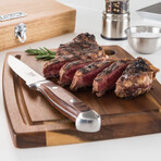Pakka Wood Steak Knives + Commemorative Box // 6-Piece Set (Red Box)