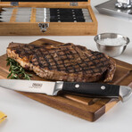 Pakka Wood Steak Knives + Commemorative Box // 6-Piece Set (Red Box)