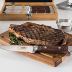 Pakka Wood Steak Knives + Commemorative Box // 6-Piece Set (Red Box)