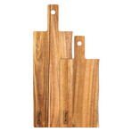 Acacia Paddle + Cutting Board 2-Piece Serving Set