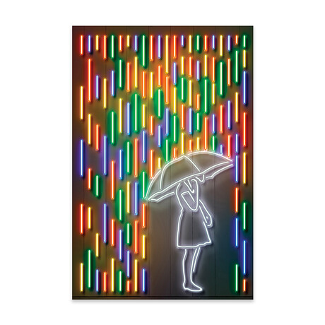 Rain Print on Acrylic Glass by  Octavian Mielu