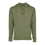 Heathered Brushed Pullover Hoodie // Military Green (M)