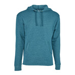 Heathered Brushed Pullover Hoodie // Teal (XL)