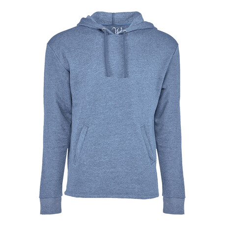 Heathered Brushed Pullover Hoodie // Light Blue (S)