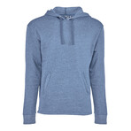 Heathered Brushed Pullover Hoodie // Light Blue (M)