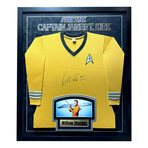 William Shatner // Star Trek // Signed + Framed Yellow Uniform Shirt