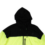 Neon Yellow Windbreaker Jacket (XS)