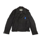Black Crop Arrow Jacket (XXS)