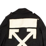 Black Crop Arrow Jacket (M)