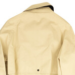 Beige Contrast Trench Coat (XL)
