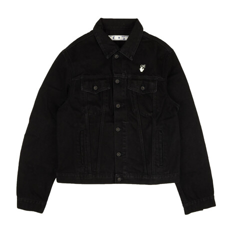 Black Monalisa Slim Denim Jacket (XXS)