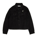 Black Monalisa Slim Denim Jacket (XL)