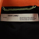 Orange Cropped Arrows Vest Jacket (M)