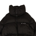 Belted Puffer Down Jacket (S)