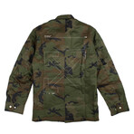 Green Camouflage Field Jacket (M)