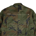 Green Camouflage Field Jacket (XS)