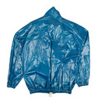 Blue Check Zipped Jacket (XXS)