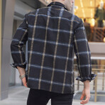 Flannel Shirt // Navy (Small)