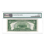 1934A $5 Small Size Silver Certificate // PMG Certified // MS65 EPQ