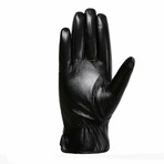 Talbot Leather Touch Screen Gloves // Winter Lined // Black (L)