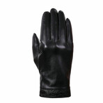 Curio Leather Touch Screen Gloves // Winter Lined // Black (L)