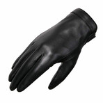 Regan Leather Touch Screen Gloves // Winter Lined // Black (XL)