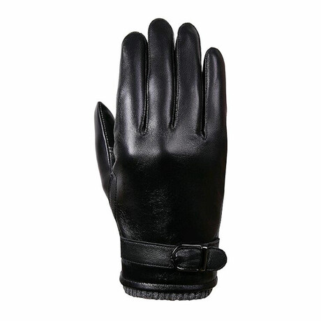 Alexander Leather Touch Screen Gloves // Black (M)