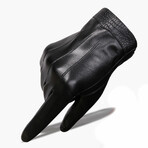 Lincoln Leather Touch Screen Gloves // Winter Lined // Black (XL)