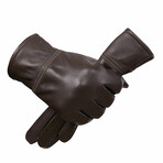 Stanley Leather Touch Screen Gloves // Chocolate (L)