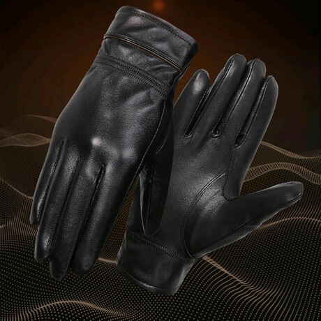 Scout Leather Touch Screen Gloves // Black (M)