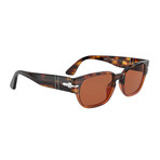 Men's PO3245S 112153 Polarized Sunglasses // Brown Tortoise + Opal Bordeaux