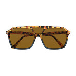 Men's PO3223S 112033 Polarized Sunglasses// Havana + Yellow + Blue