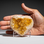 Citrine Crystal Cluster Heart from Uruguay // 352.9 g