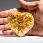 Citrine Crystal Cluster Heart from Uruguay // 166.2 g