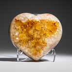 Citrine Crystal Cluster Heart from Uruguay // 352.9 g