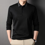 Andrew Long-Sleeved T-Shirt // Black (M)