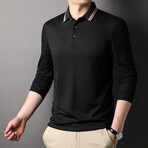Manny Long-Sleeved T-Shirt // Black (S)