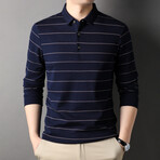 Adam Long-Sleeved T-Shirt // Dark Blue (S)