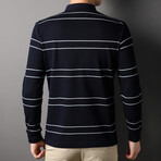 David Long-Sleeved T-Shirt // Dark Blue (XS)