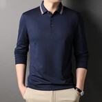 Manny Long-Sleeved T-Shirt // Dark Blue (XL)