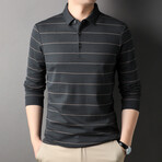 Adam Long-Sleeved T-Shirt // Dark Gray (XL)