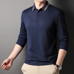 Manny Long-Sleeved T-Shirt // Dark Blue (XS)