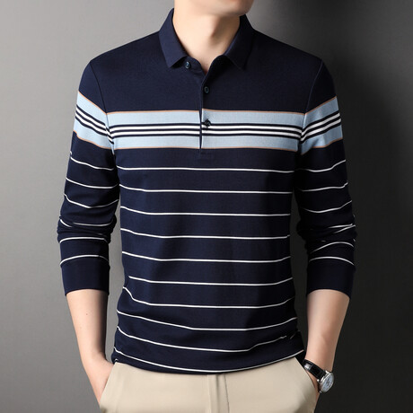 Kyle Long-Sleeved T-Shirt // Blue (XS)