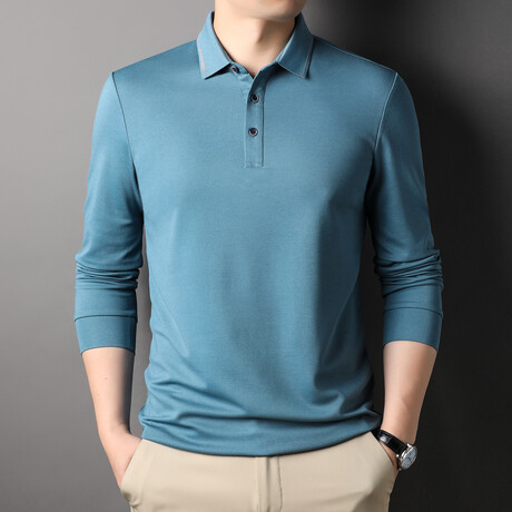 Alex Long-Sleeved T-Shirt // Light Blue (XS)