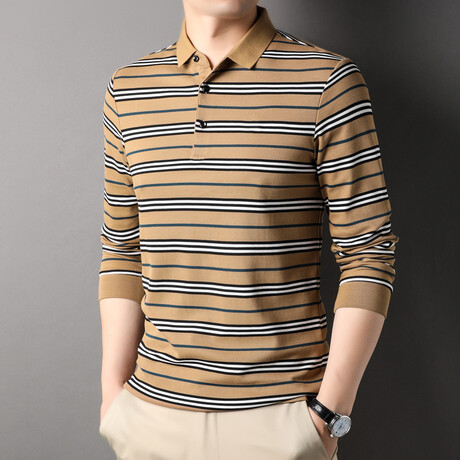 Gabe Long-Sleeved T-Shirt // Khaki (XS)