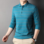 Adam Long-Sleeved T-Shirt // Blue Lake (L)