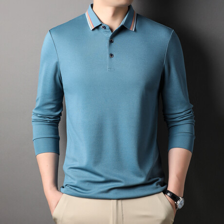 Manny Long-Sleeved T-Shirt // Light Blue (XS)