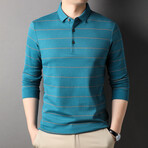 Adam Long-Sleeved T-Shirt // Blue Lake (XL)